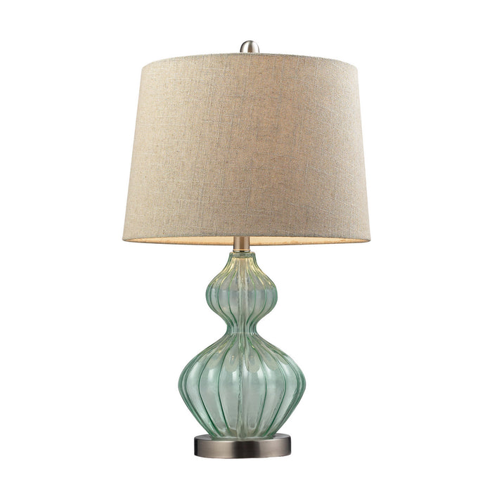 ELK Home - D141 - One Light Table Lamp - Smoked Glass - Light Green Smoke