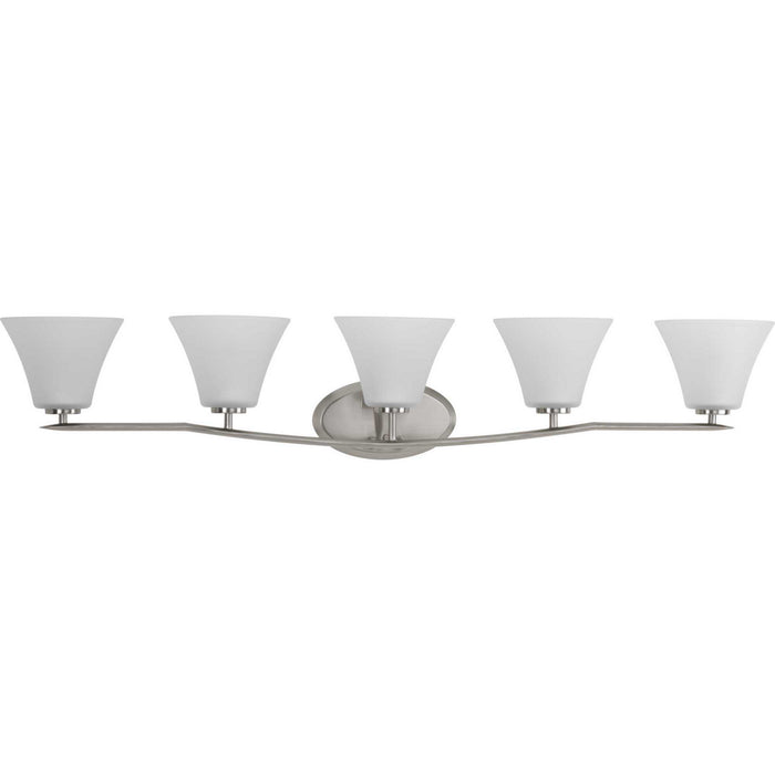 Progress Lighting - P2016-09 - Five Light Bath - Bravo - Brushed Nickel