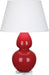 Robert Abbey - RR23X - One Light Table Lamp - Double Gourd - Ruby Red Glazed Ceramic w/ Lucite Base