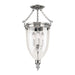 Hudson Valley - 141-PN - Three Light Semi Flush Mount - Hanover - Polished Nickel