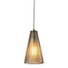 ELK Home - 10333/1 - One Light Mini Pendant - Ribbed Glass - Satin Nickel