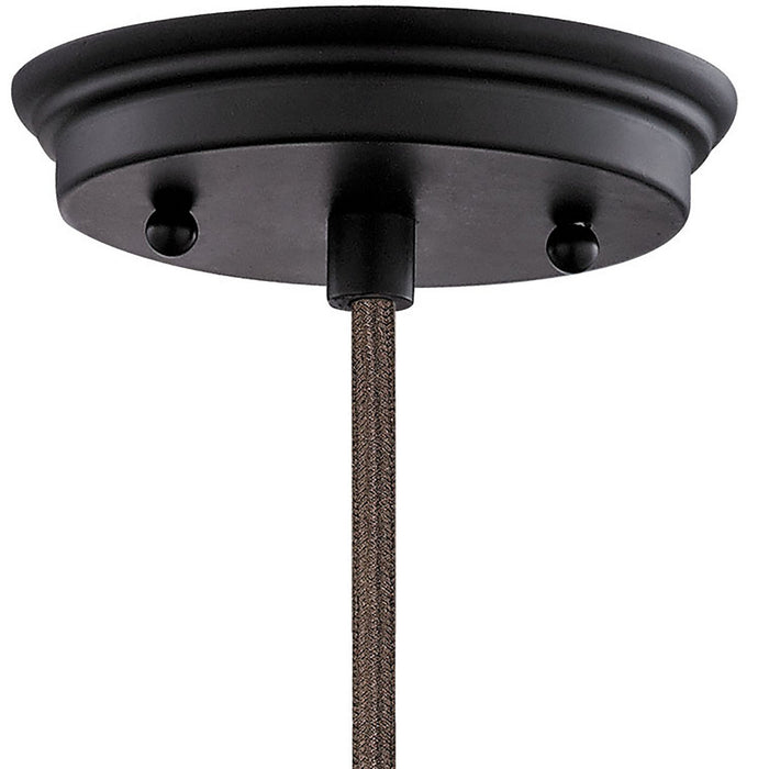 One Light Mini Pendant from the Danica collection in Oil Rubbed Bronze finish