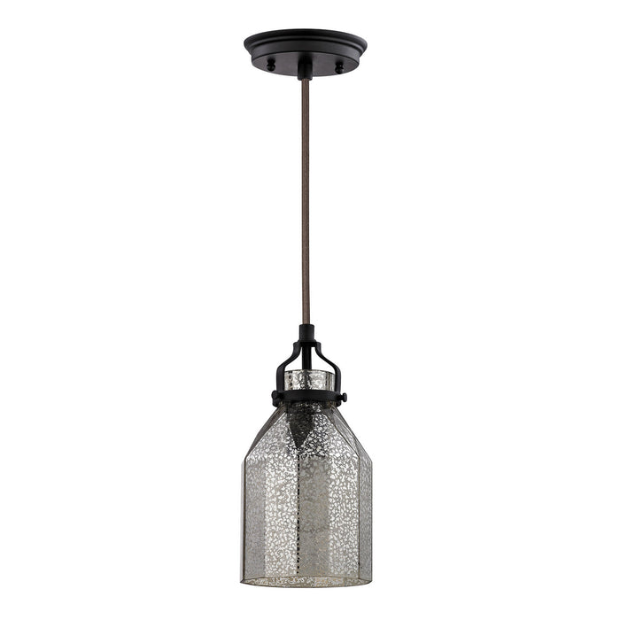 One Light Mini Pendant from the Danica collection in Oil Rubbed Bronze finish