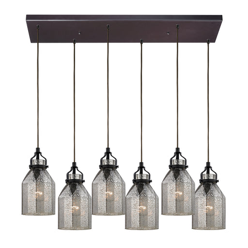 ELK Home - 46009/6RC - Six Light Pendant - Danica - Oil Rubbed Bronze