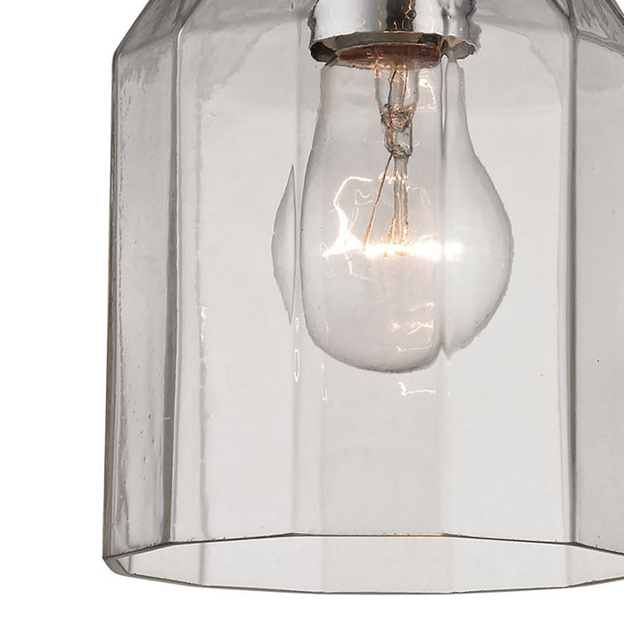 One Light Mini Pendant from the Danica collection in Polished Chrome finish