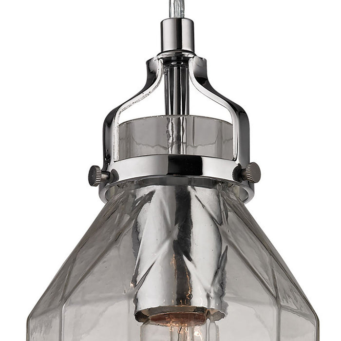 One Light Mini Pendant from the Danica collection in Polished Chrome finish