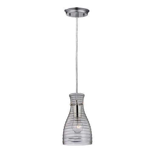 ELK Home - 46107/1 - One Light Mini Pendant - Strata - Polished Chrome