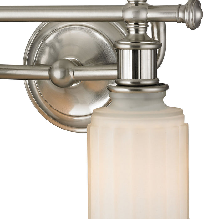 Two Light Vanity Lamp from the Acadia collection in Brushed Nickel finish