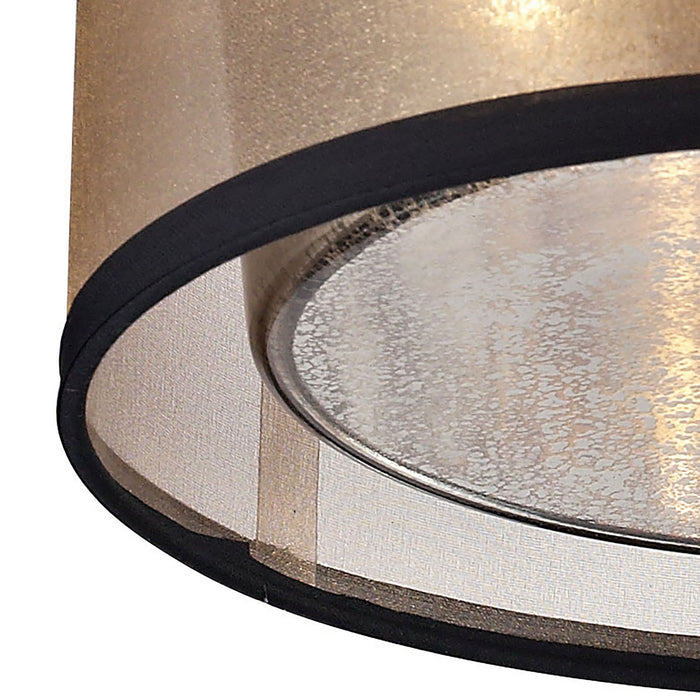 Two Light Flush Mount from the Diffusion collection in Oil Rubbed Bronze finish