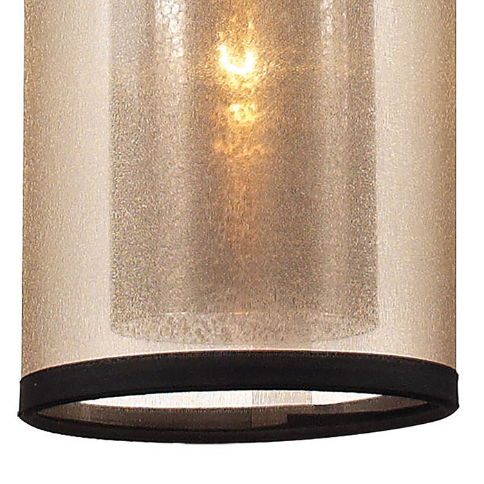 One Light Mini Pendant from the Diffusion collection in Oil Rubbed Bronze finish