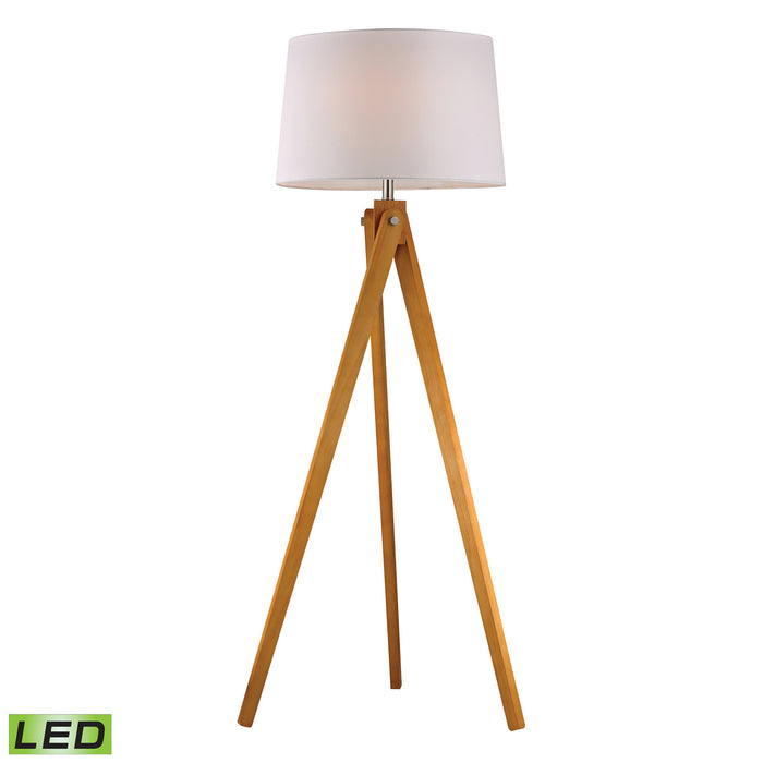 ELK Home - D2469-LED - LED Floor Lamp - Wooden Tripod - Natural Wood Tone