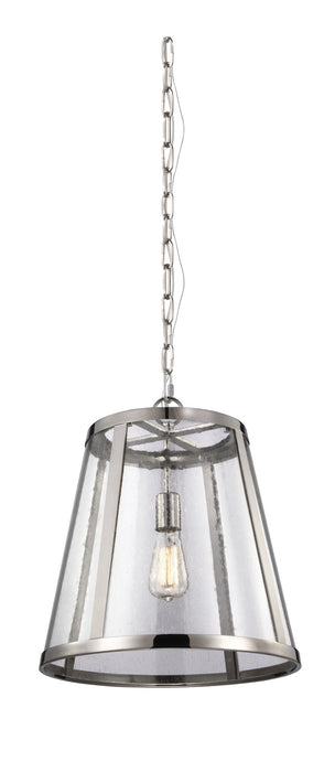 Generation Lighting - P1289PN - One Light Pendant - Harrow - Polished Nickel