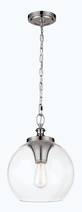 Generation Lighting - P1307PN - One Light Pendant - Tabby - Polished Nickel