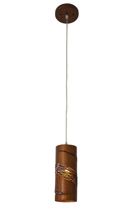 One Light Mini Pendant from the Flow collection in Hammered Ore finish