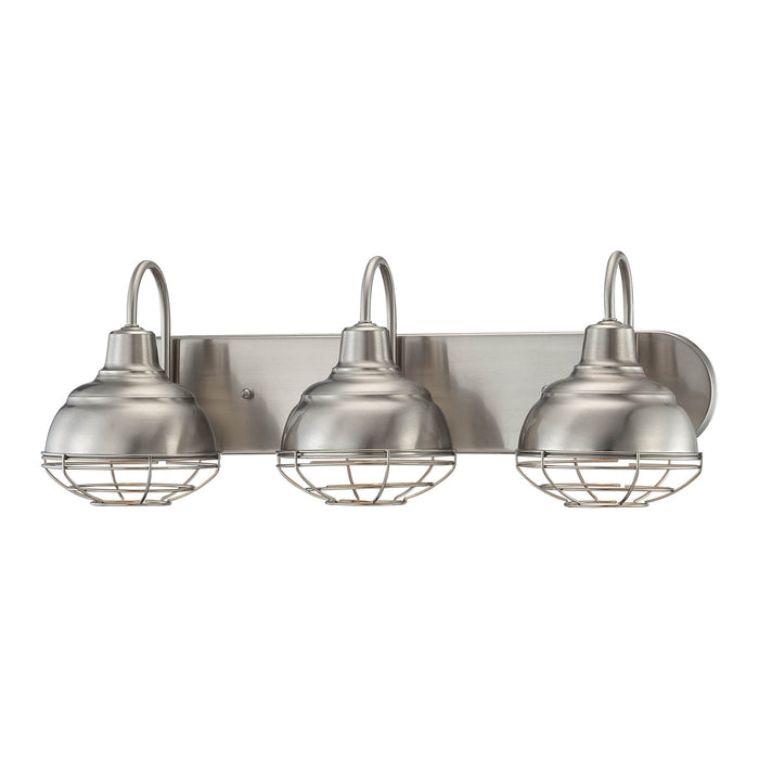 Millennium - 5423-SN - Three Light Vanity - Neo-Industrial - Satin Nickel