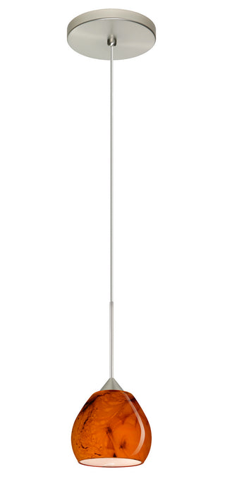 Besa - 1XT-5605HB-SN - One Light Pendant - Tay Tay - Satin Nickel