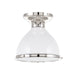 Hudson Valley - 2612-PN - One Light Semi Flush Mount - Randolph - Polished Nickel