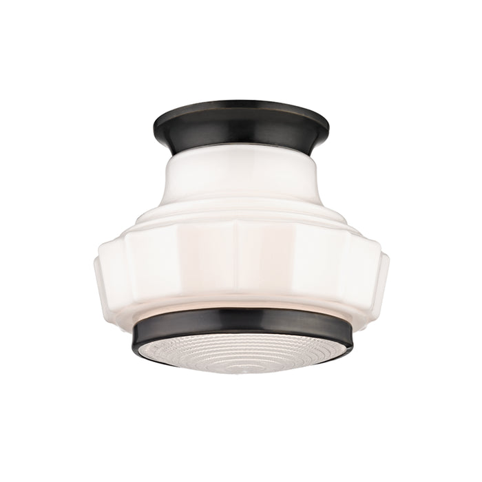 Hudson Valley - 3809F-OB - One Light Semi Flush Mount - Odessa - Old Bronze