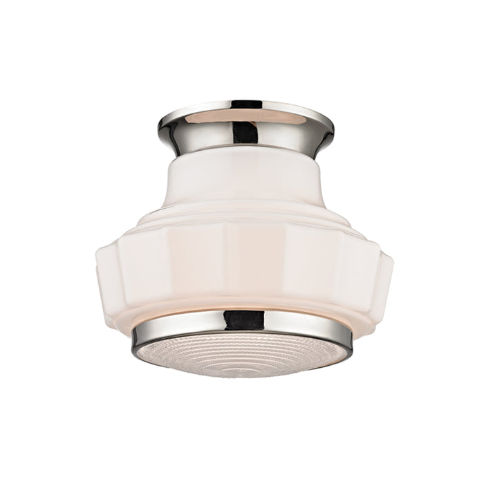 Hudson Valley - 3809F-PN - One Light Semi Flush Mount - Odessa - Polished Nickel