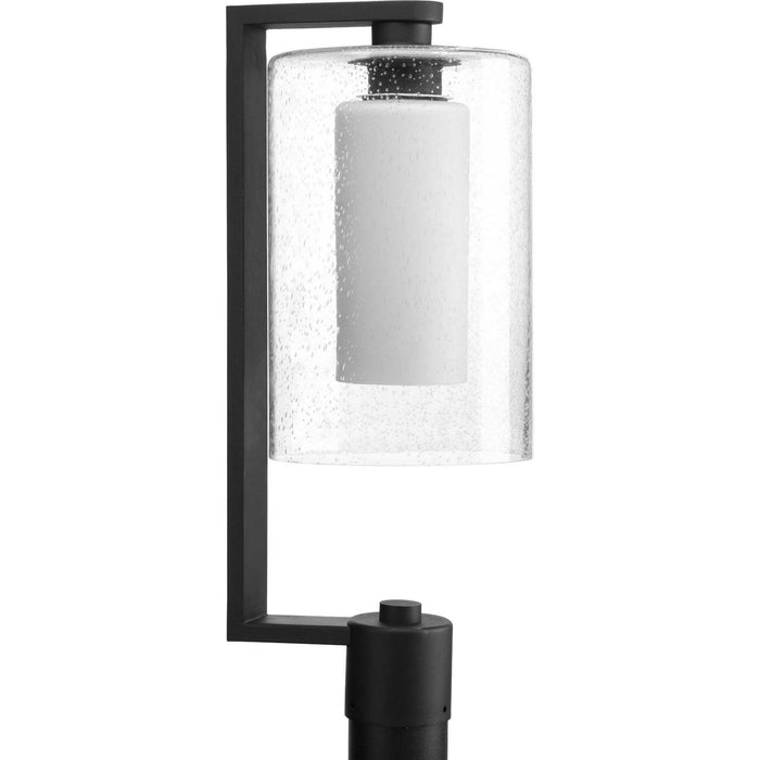 One Light Post Lantern from the Compel collection in Black finish