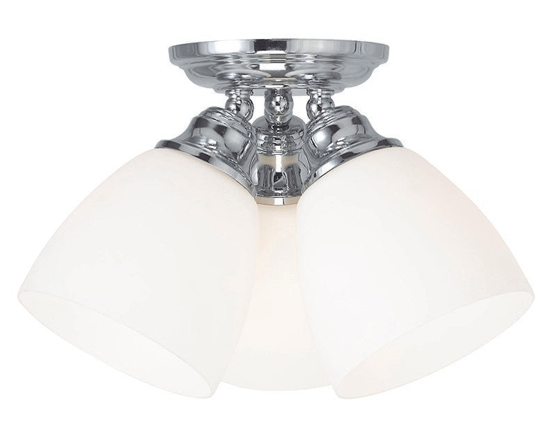 Livex Lighting - 13664-05 - Three Light Ceiling Mount - Somerville - Polished Chrome