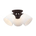 Livex Lighting - 13664-07 - Three Light Ceiling Mount - Somerville - Bronze