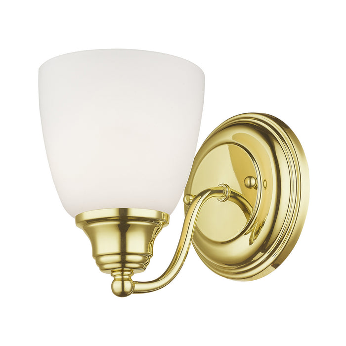 One Light Wall Sconce from the Somerville collection in Polished Brass finish