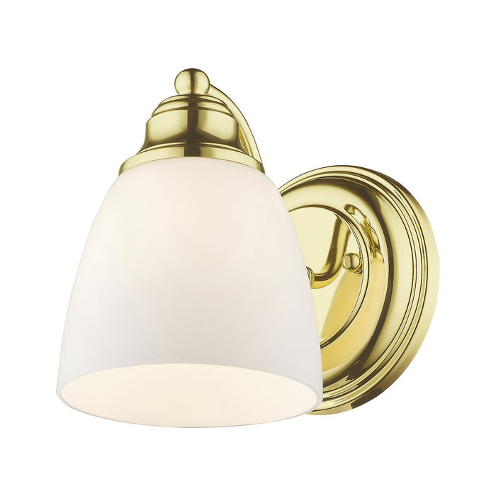 One Light Wall Sconce from the Somerville collection in Polished Brass finish