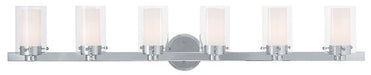 Livex Lighting - 15456-05 - Six Light Bath Vanity - Manhattan - Polished Chrome