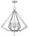 Livex Lighting - 50666-91 - Six Light Chandelier - Diamond - Brushed Nickel