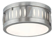 Livex Lighting - 65506-91 - Two Light Ceiling Mount - Vista - Brushed Nickel