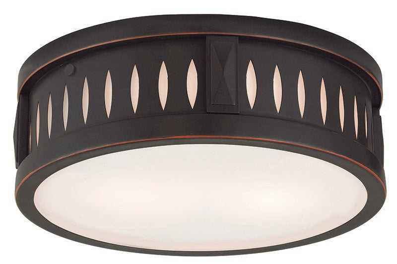 Livex Lighting - 65507-67 - Two Light Ceiling Mount - Vista - Olde Bronze