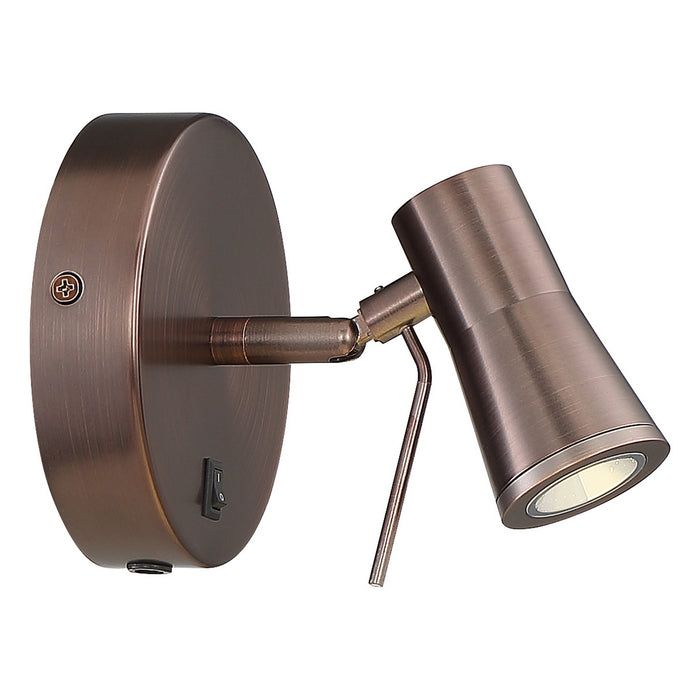 LED Plug-In Headboard Lamp from the Cyprus 2 collection in Bronze finish
