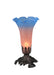 Meyda Tiffany - 11311 - One Light Accent Lamp - Pink/Blue Pond Lily - Antique