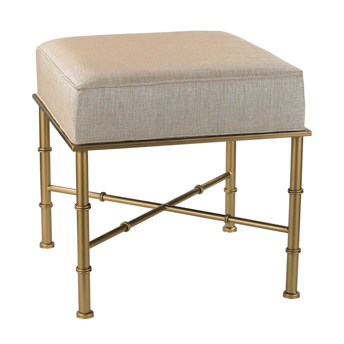 ELK Home - 180-014 - Bench - Gold Cane - Gold, Metallic Cream, Metallic Cream