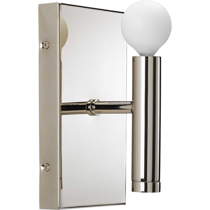 One Light Bath from the Draper collection in Polished Nickel finish