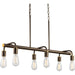 Progress Lighting - P4742-20 - Six Light Island/Linear Pendant - Swing - Antique Bronze