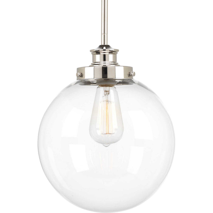 Progress Lighting - P5070-104 - One Light Pendant - Penn - Polished Nickel