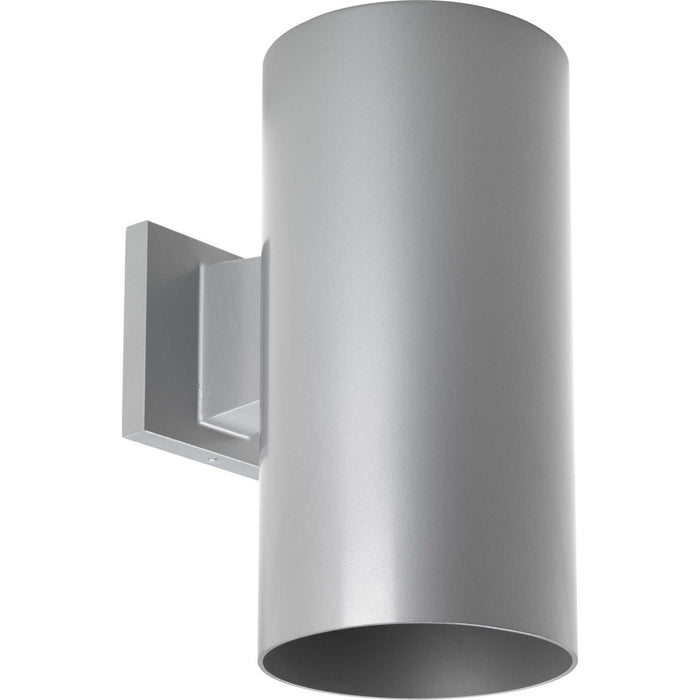 One Light Wall Lantern from the LED Cylinders collection in Metallic Gray finish
