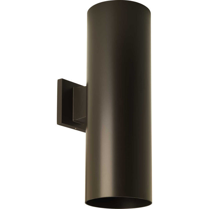 Two Light Wall Lantern from the LED Cylinders collection in Antique Bronze finish