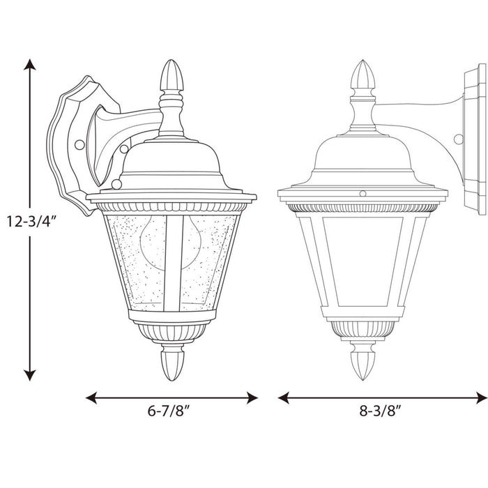 One Light Wall Lantern from the Westport collection in Black finish