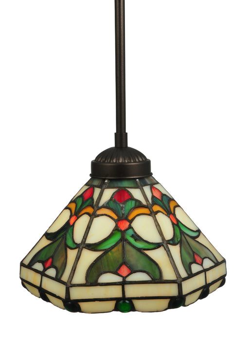 Meyda Tiffany - 134225 - One Light Mini Pendant - Middleton - Craftsman Brown