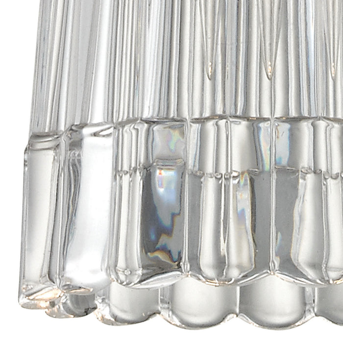 One Light Mini Pendant from the Kersey collection in Satin Nickel finish