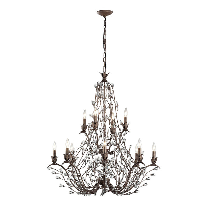 ELK Home - 18147/8+4 - 12 Light Chandelier - Sagemore - Bronze Rust