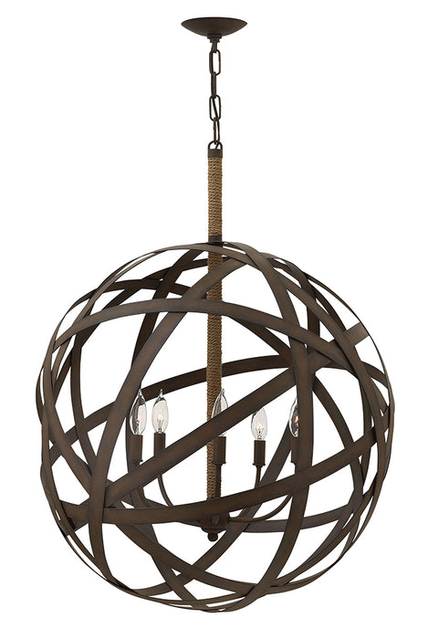 Fredrick Ramond - FR40705VIR - Five Light Chandelier - Carson - Vintage Iron