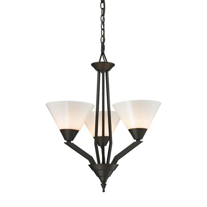 ELK Home - 2453CH/10 - Three Light Chandelier - Tribecca - Oil Rubbed Bronze