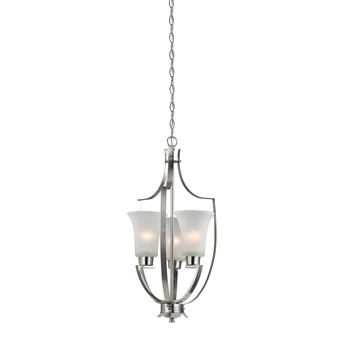 ELK Home - 7703FY/20 - Three Light Pendant - Foyer - Brushed Nickel