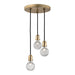 Hudson Valley - 1103-AGB - Three Light Pendant - Marlow - Aged Brass