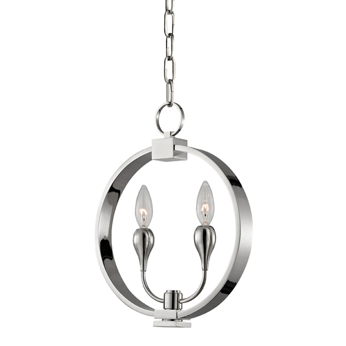 Hudson Valley - 6712-PN - Two Light Pendant - Dresden - Polished Nickel