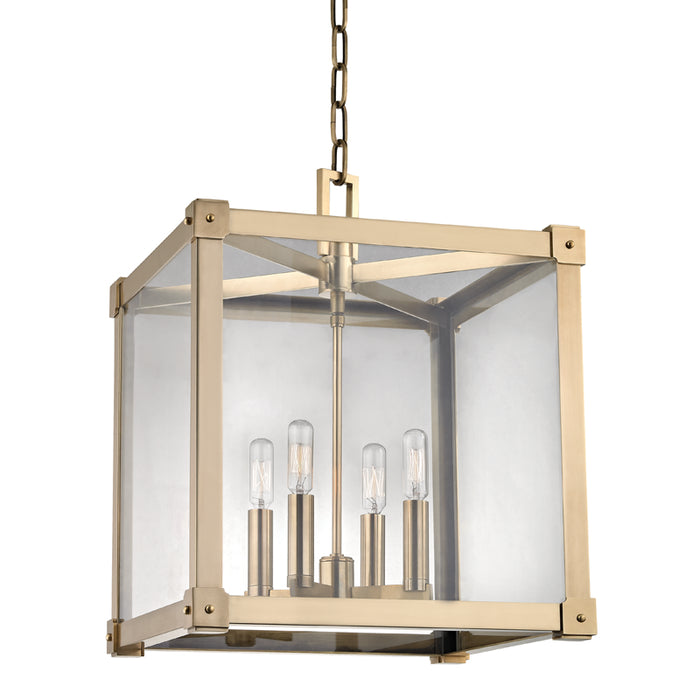 Hudson Valley - 8616-AGB - Four Light Pendant - Forsyth - Aged Brass